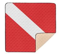 Diving Flag Large Stylish Baby Play Mat for Indoor Outdoor Waterproof Infant Play Mat for Baby Toddler Infant, 50'' x 50''
