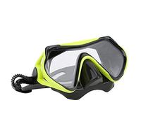 Diving Glasses, Silicone Snorkeling Gear Panoramic Wide View Mask Goggles Swim Dive Anti Splash Sealing for Adults Teens Kids Scuba Free Diving(Yellow and Black)