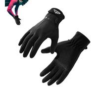Diving Gloves, Wetsuit Gloves, Surfing Polyester Fabrics, Waterproof Gloves, Thickened Palms and Fingertips, Land and Sea Double Use, Adjustable Sticker for Fishing,