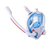 Diving Goggles Double Breath Tube Mask Double Snorkel Mask, Dry Snorkel Adults Snorkeling Diving Masks for Women Men 180° View Snorkelling Mask with Panoramic Full Face Swimming Mask