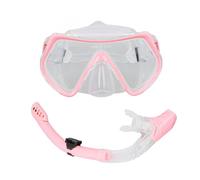 Diving Goggles Snorkel Gear Premium Silicone Ultra Clear Adjustable Comfortable for Swimming Diving Underwater Sports Silicone Glass Plastic 14.7oz (Pink)