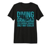 Diving Grandad Like a Normal Grandad Diver Gift Premium T-Shirt