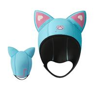 Diving Hat with Cat Ears, Warm Neoprene Cartoon Hood, Better Heat Preservation, Lightweight Comfortable Design, Size Fits Most Adults and Children, Ideal for Snorkelling