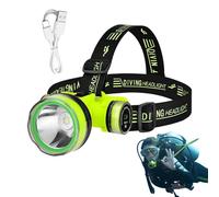 Diving Headlamp | Rechargeable Bright Headtorch | Super Bright LED Headlamp Headlight with Sensor Control | 2 Light Modes LED Underwater Flashlight, Dive Light for Forehead, Diving, Swimming, Hiking