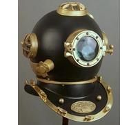 Diving Helmet US Navy Mark V Deep Sea Marine Antique Scuba Vintage Solid Steel & Brass Helmet 18