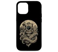 Diving Helmet Vintage Nautical Ocean Deep Water Case for iPhone 12/12 Pro