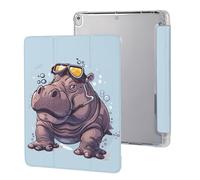 Diving Hippo Case Compatible for IPAD Pro (10.5in) /IPAD Air3(10.5in) Tablet Cases Protective Stand Cover