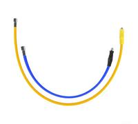 Diving Hose 95cm High-Pressure Resistant Nylon(Blue+Yellow)