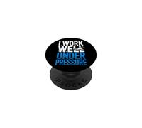Diving I Work Well Under Pressure Divers Sport Quote Diver PopSockets Adhesive PopGrip