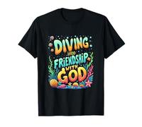 Diving Into Friendship With God Christian Scuba VBS 2025 T-Shirt