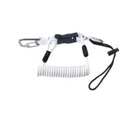 Diving Lanyard - 3.94 Inches Metal Nylon Coiled Safety Cord, Quick Release Buckle Camera Securing Strap, Anti Loss Retractable Attachment For Outdoor Gear | For Divers Photographers Travelers Climbers