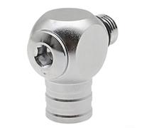 Diving Low Pressure Hose Adapter Brass Connector Designed for Regulator First Stage and Second Stage, 360 Degree Swivel with 3/8 24inch Thread Size