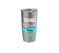 Diving Makes Me Happy Springboard Dive Platform Diver Stainless Steel Insulated Tumbler