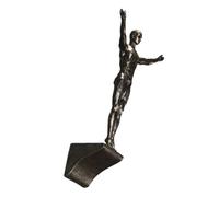 Diving Man Wall Sculpture Retro Industrial Style Resin Figurine Wall Art for Living Room Decor Decoration Unique Home Ornament