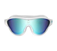 Arena The One Swim Goggles White Black with Mirrored Blue Lenses