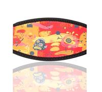 Diving Mask Slap Straps Cover Neoprene Creative Retro Swimming Goggles Glasses Strap Head Band Parts Accessories For Diving, Red Totem, Medium