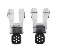 Diving Mouthpiece, 2-Pack, Scuba Regulator Moldable Bite Piece, Customizable Fit with Hot Water, Food-Grade Silicone Anti-Leak, for Divers(Clear color)