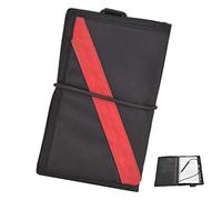 Diving Notebook Underwater Writing Plate Waterproof Erasable PU Coating Nylon Cloth Compact Design for Scuba Snorkeling Diving Supplies Reflective Stripe Red Stripe 20.5x12.5x2.5cm (Red striped style)