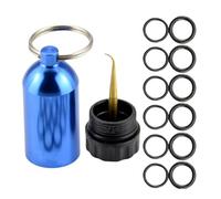 Diving O Ring Kit - Small Diving Cylinder Keychain With O-Ring | Portable Miniature Accessories, 12pcs O-Rings For Women, Men, Backpack Pendant For Divers, Swimmers