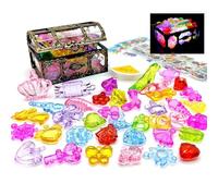Diving Pirate Gems - Acrylic Pool Diving Toys, Vivid Treasure Box Swimming