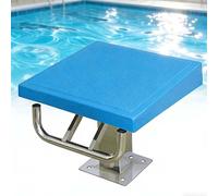 Diving Platform with Stainless Steel Base, Anti-Slip 15° Inclined Diving Board for Swimming Pools, Load 550LBS, Direct Installation