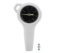 Diving Pressure Gage, Steel Construction, Luminous Dial - Durable Metal Build, Easy - to - Read Design, Ideal for Underwater Safety (White)