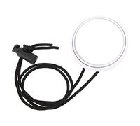 Diving Rearview Mirror 360 Degree Adjustable Diving Mirror with Lanyard for Side Hanging Cave Diving Boat Diving ABS Glass Lens 56x11mm (White)