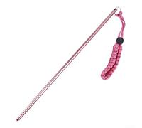 Diving Rod, 35cm Aluminum Alloy Pointer Noise Maker with Lanyard, Depth Probe Signaling Tool Flow Hook for Scuba Snorkeling Marine Life Measurement(Pink)