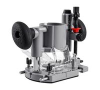 Diving Router Base Trimmer Base Die-Cast Aluminum Base Adjustable Woodworking Milling Slotting Carving Grey 1 Piece