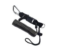 Diving Safety Lanyard - Quick Release Metal Buckle, Stainless Steel Underwater Gear, Spring Coiled Camera Holder, Climbing Camping Outdoor Securing, Adventure Sports Equipment, Professional Gear Acces