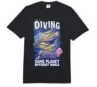 Diving. Same Planet, Different World. Comfort Colors Adult Heavyweight T-Shirt