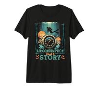 Diving Scuba Dive Air Consumption Tells A Story Premium T-Shirt