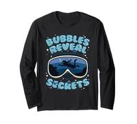 Diving Scuba Dive Freediving Bubbles Reveal Secrets Long Sleeve T-Shirt