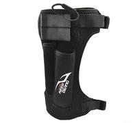 Diving Sheath with Double Pockets, 3.5mm Neoprene Leg Strap Holder for Scuba Snorkeling Gear, Adjustable Non-Slip Wrap with D-Ring, Black(Black)