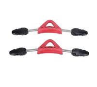Diving Spring Fin Strap, Stainless Steel Fin Heel Strap, Quick Release Buckles, Red, 2PCS - Durable Resistant, Easy Adjust for Diving (L)