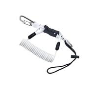 Diving Spring Lanyard - Metal Nylon Construction, Stable Clip Function, Versatile Fixing Tool, Reliable Underwater Support | For Climber Diver Outdoor Explorer Gear Att