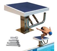Diving Starting Block for Swimming Competitions, Anti-Slip Rubber Face, Suitable for Inground Pools, Supports Up to 200kg