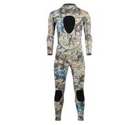 Diving Suit 3mm Wetsuit Camouflage Long Sleeve Fission Hooded 2 Pieces Neoprene Submersible For Men Keep Warm Scuba Snorkeling(3MM-wmt01210-Camo,XXL)