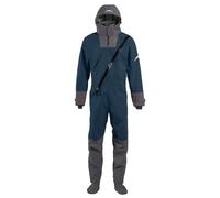 diving suit Dry Suit For Men Waterproof Fabric Drysuit With Latex On Neck And Wrist(Blue,XXL)