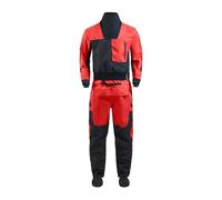 Diving Suit Kayak Drysuit for Men, Latex Gaskets with Neoprene Push, Flatwater, Ocean River, Sailing(Red,LK)