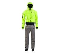 Diving Suit Men's Latex Cuff and Splash Collar, Flatwater Ocean River Paddling Canoeing Stand(Green,L)