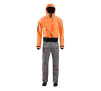 Diving Suit Men's Latex Cuff and Splash Collar, Flatwater Ocean River Paddling Canoeing Stand(Orange,XXXL)
