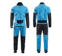 Diving Suit Waterproof Dry Suit Kayak for Men, Breathable Material, Fabric, Surfing and Sailing, 3 Layers(Blue,XXL)