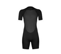 Diving suit Wetsuit Swimsuit 3.0MM Short-sleeved Shorts One-piece Surf Suit Snorkeling Swimming Diving Warm Sunscreen Men's for women(Black,L)