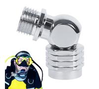 Diving Swivel Adapter - Second Stage Connector, Regulator Angle Joint | 110 Degree Elbow Fitting, Flexible Hose Coupler, Rotating Mouthpiece Adapter, Secure Air Link, Breathing Comfort for Dive