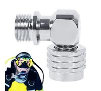 Diving, Swivel Adapter, Second Stage Dive Regulator Adapters | Diving Regulator Hose Connector 90 Degree | Underwater Flexible Adapter for Divings Enthusiasts for Video Recording & Exploration