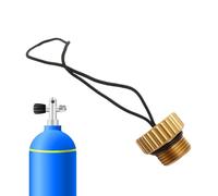 Diving Tank Valves - Dust Plug Cover Attached with Rope - Lightweight Din Tank Valves of Diving Immersion Threaded Dust Cap for Cylinder