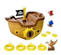 Diving Toys - Pirate Ship Treasure Hunt Game for Pool Adventures, Inflatable Key Coin Gem with Water Play Design, Fun Collectible Function, Ideal for Vacation Birthday Holiday Party Boy Girl Teen