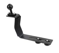 Diving Tray Handle, Underwater Handle Tray Bracket Aluminum Alloy Slide Rail Design at the Bottom, with 2 Screws