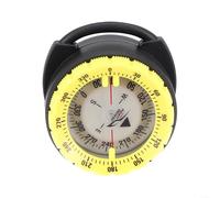 Diving tube clip holder with underwater luminous box and needle, designed for depths over 50 meters, featuring night light and phosphorescent visibility for divers (Yellow)